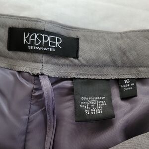 Kasper Gray pants with Lilac Lining